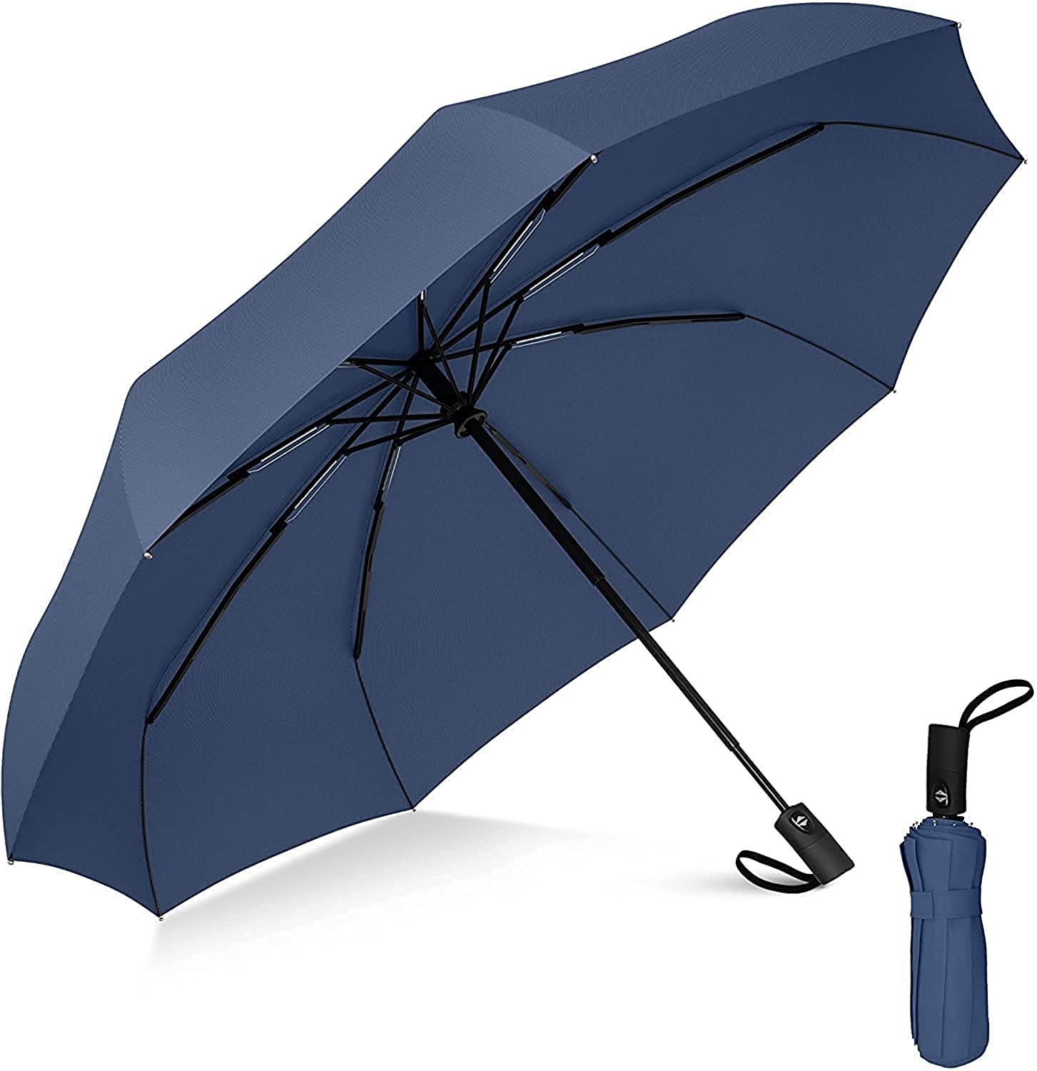 SKYTONE Umbrella for Men and Women– 3 Fold with Auto Open and Close 43 Inch Large Umbrella (BLUE)