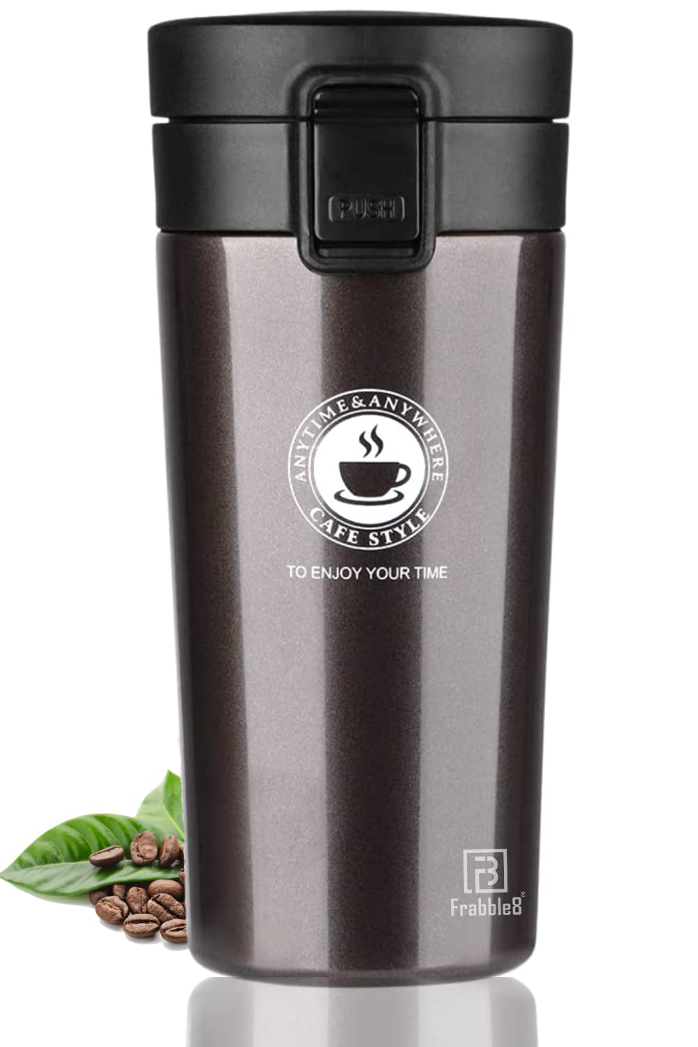 SKYTONE Vacuum Insulated Travel Stainless Steel Coffee Tea 300ML Mug (BLACK)