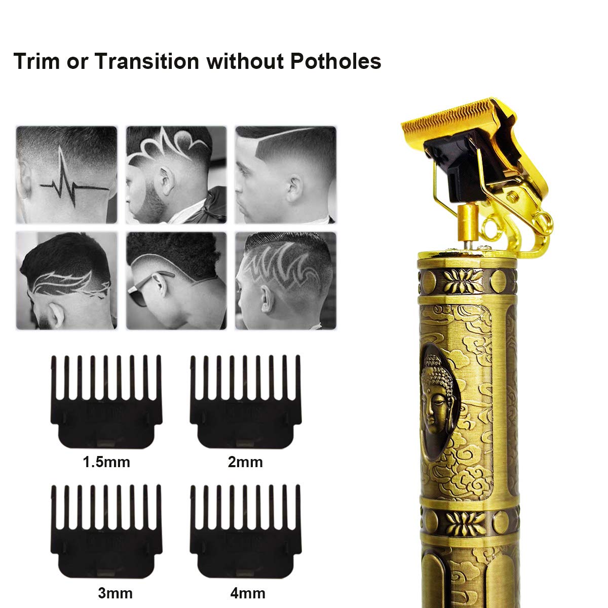SKYTONE Hair Trimmer For Men Buddha Style Trimmer 1200mah