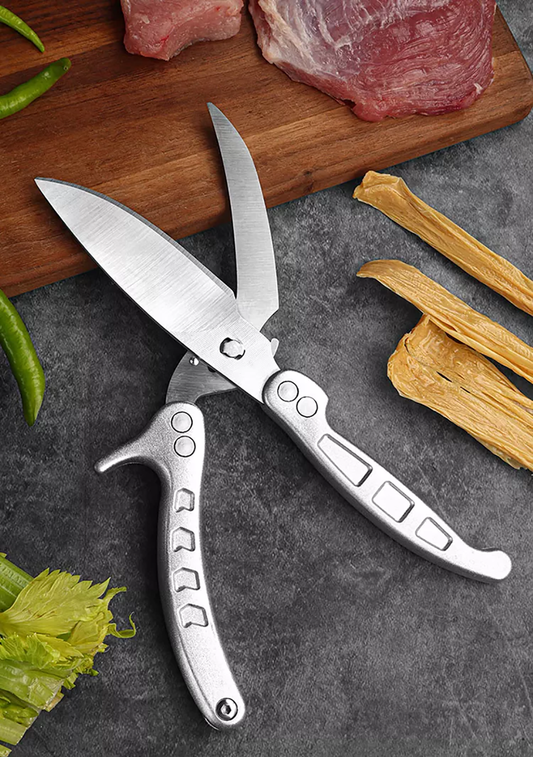 SKYTONE 2 IN 1 Scissor and knife Multi Purpose Made In Japan Kitchen Scissors, food scissors