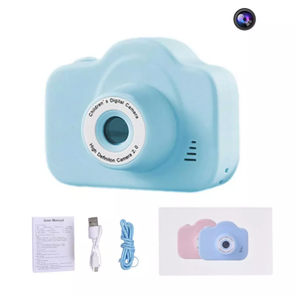 SKYTONE Kids Digital Toy Camera Video Recorder (Blue)