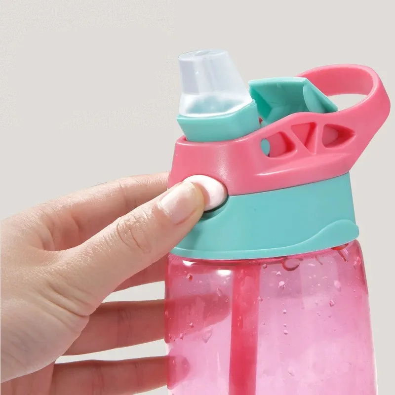 SKYTONE Sipper Water Bottle for Kids | Anti-Leak School Water Bottle ( PINK )